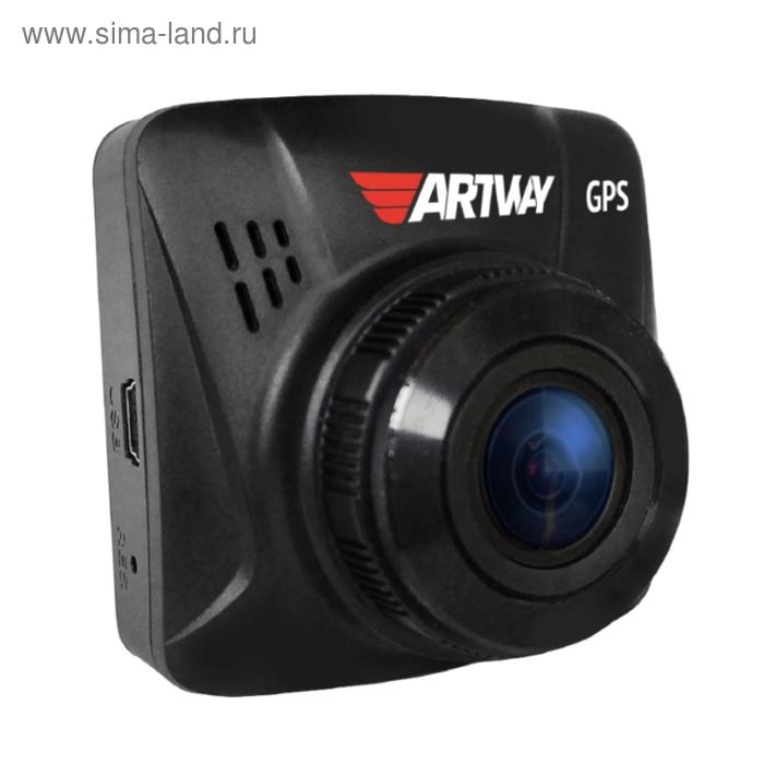 Видеорегистратор Artway AV-397 GPS Compact, 2, обзор 170°, 1920х1080 видеорегистратор artway av 525 2 камеры 1920х1080