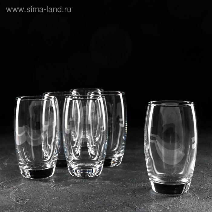 Набор стеклянных стаканов «Плэже», 330 мл, 6 шт набор стаканов для воды цветные rcr ninphea 330 мл 6 шт