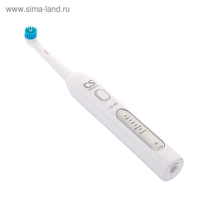 Купить Зубная щетка CS Medica CS-485, электрическая, 4 режима, 3 насадки, с зарядным устройством Зубная щетка CS Medica CS-485, электрическая, 4 режима, 3 насадки, с зарядным устройством