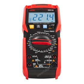 

Мультиметр цифровой RGK DM-20 776455, 1000 В, 600 Ом - 60 Мом, 20А