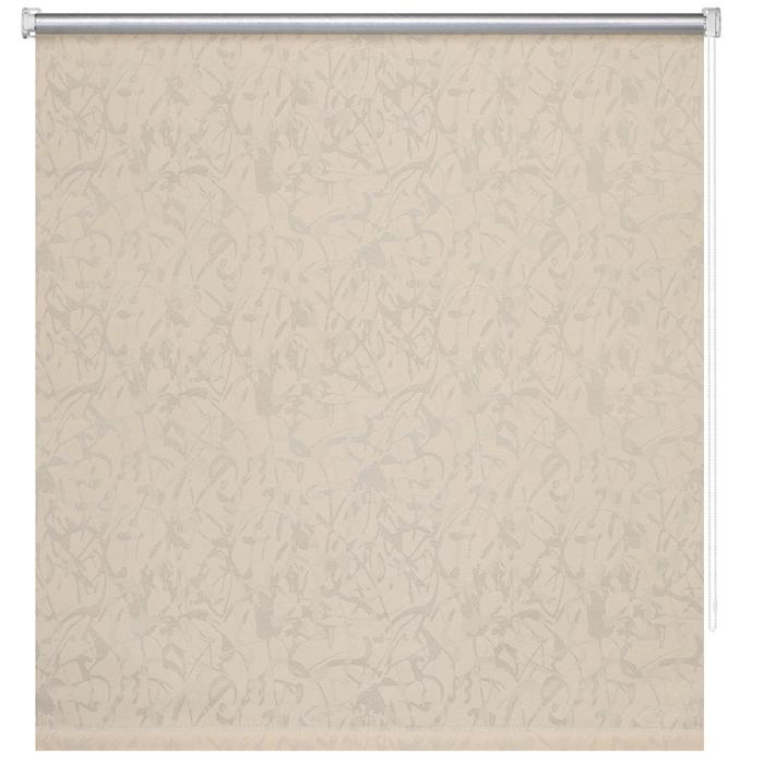 Рулонная штора блэкаут «Муар бежевый», 160х175 см, цвет бежевый