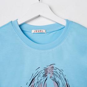 

Лонгслив женский, цвет голубой, размер 48