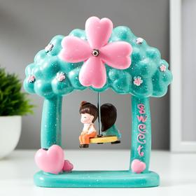 

Сувенир полистоун музыка/д/ручки "Малыши на качели" МИКС 17,5х15,5х7 см
