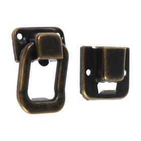 

Замок для шкатулок, кейсов 35х25, цвет бронза