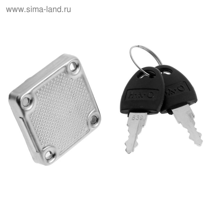 Замок мебельный 138 цвет никель 100₽