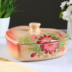 

Ёмкость для запекания с крышкой "Шарлотка" космея, 1л