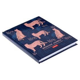 

Записная книжка для женщины, А6, 80 листов Leo print, твёрдая обложка, блок офсет, со справочным материалом