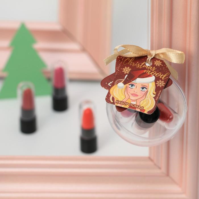 фото Набор маленьких помад для губ christmas mood: 3 цвета beauty fox