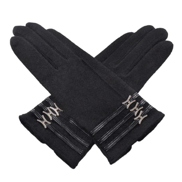 Перчатки женские, размер one size, цвет чёрный перчатки тдд черный one size