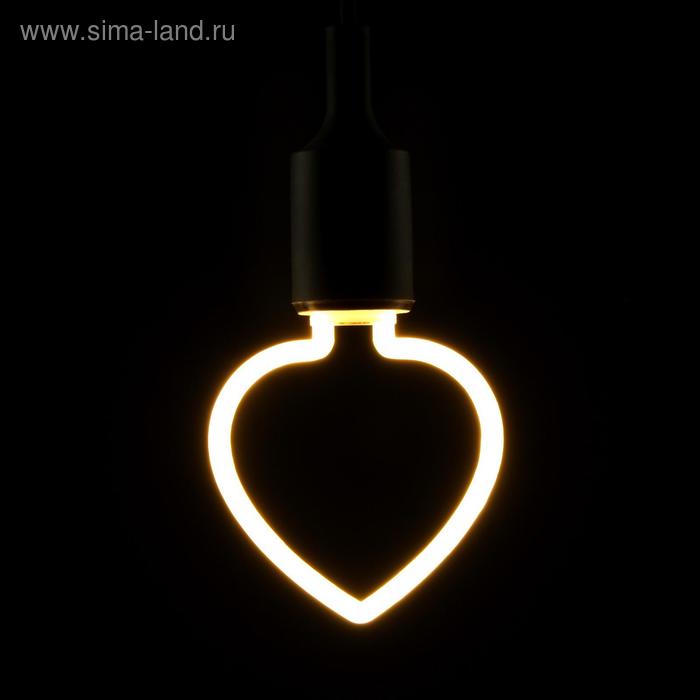 фото Лампа светодиодная thomson led deco heart, е27, 4 вт, 2700 к, 400 лм, матовая