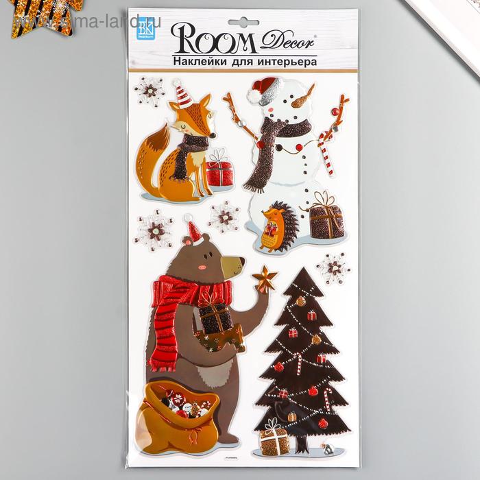 

Декоративная наклейка Room Decor "Новогодний стиль №1" 24х41см