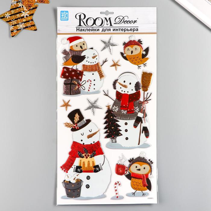 

Декоративная наклейка Room Decor "Новогодний стиль №2" 24х41см
