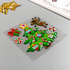 

Декоративная наклейка Room Decor "Ёлочка с оленёнком" 18х18 см