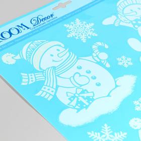 

Декоративная наклейка Room Decor "Снеговики" 29х41 см