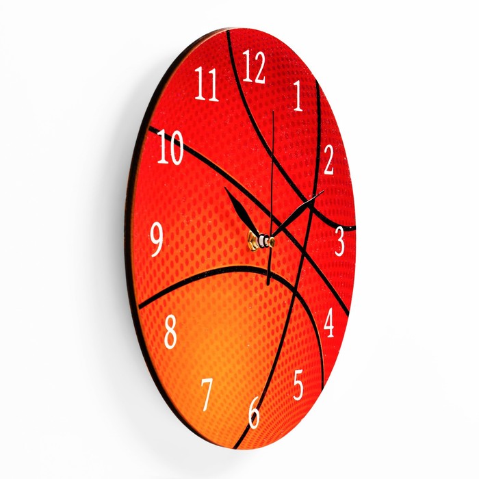фото Часы настенные "баскетбольный мяч", дискретный ход, d-23.5 см соломон