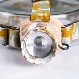 

Фонарь налобный аккумулятор. "Мастер К", светодиод, 1 LED,130 лм, 9 Вт, 3реж, заряд, 11х2см 4