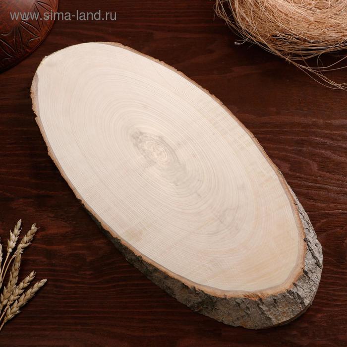 Природный декор  Сима-Ленд Спил осины, косой, 40х18 ±2см
