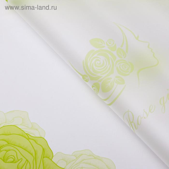 фото Пленка для цветов "девушка", зелёный, 0,58 х 0,58 м upak land