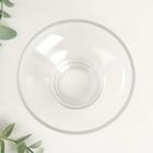 Подсвечник стекло на 1 свечу "Чаша" прозрачный 5х11,4х11,4 см - Фото 2
