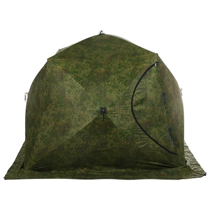 Палатка зимняя «СТЭК» КУБ 4-местная, трёхслойная, цвет камуфляж ДМ палатка зимняя куб long 2 местная трёхслойная