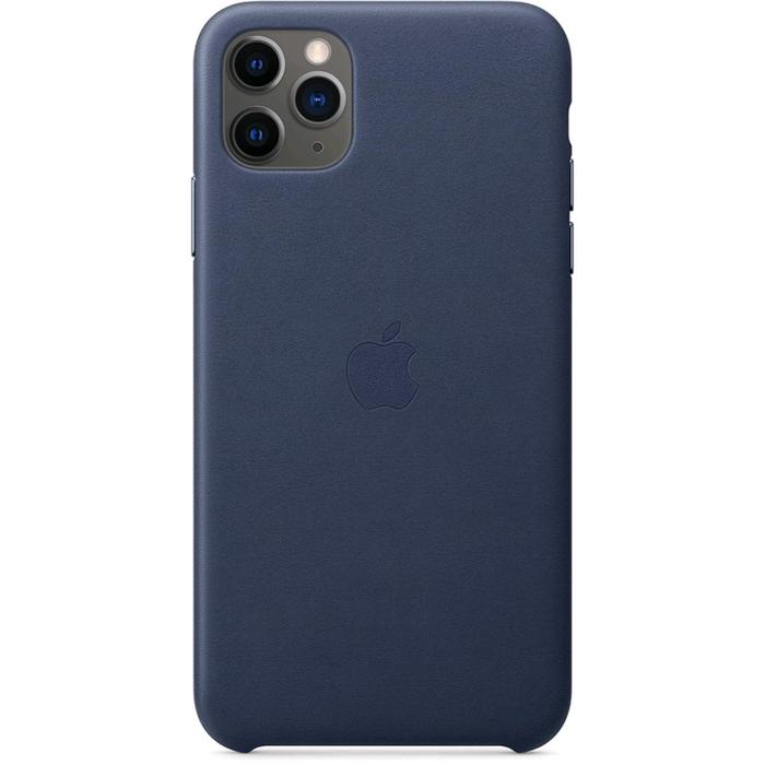 фото Чехол клип-кейс apple для iphone 11 pro max (mx0g2zm/a), кожаный, тёмно-синий