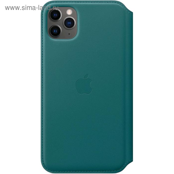 фото Чехол флип-кейс apple для iphone 11 pro max (my1q2zm/a), кожаный, зелёный