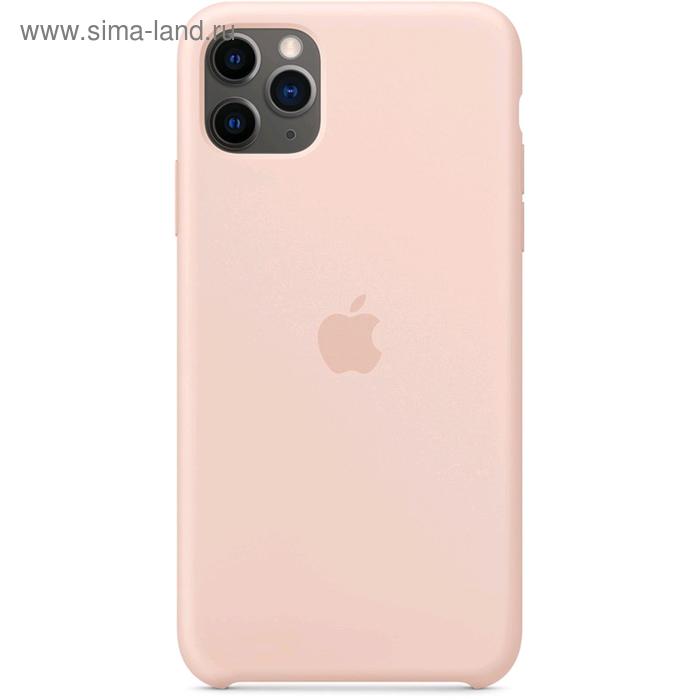 фото Чехол клип-кейс apple для iphone 11 pro max (mwyy2zm/a), силиконовый, розовый песок