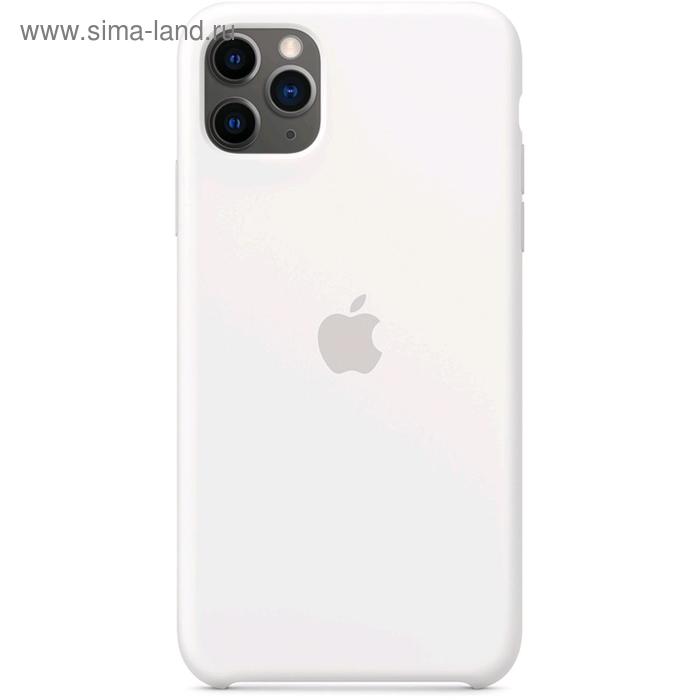 фото Чехол клип-кейс apple для iphone 11 pro max (mwyx2zm/a), силиконовый, белый