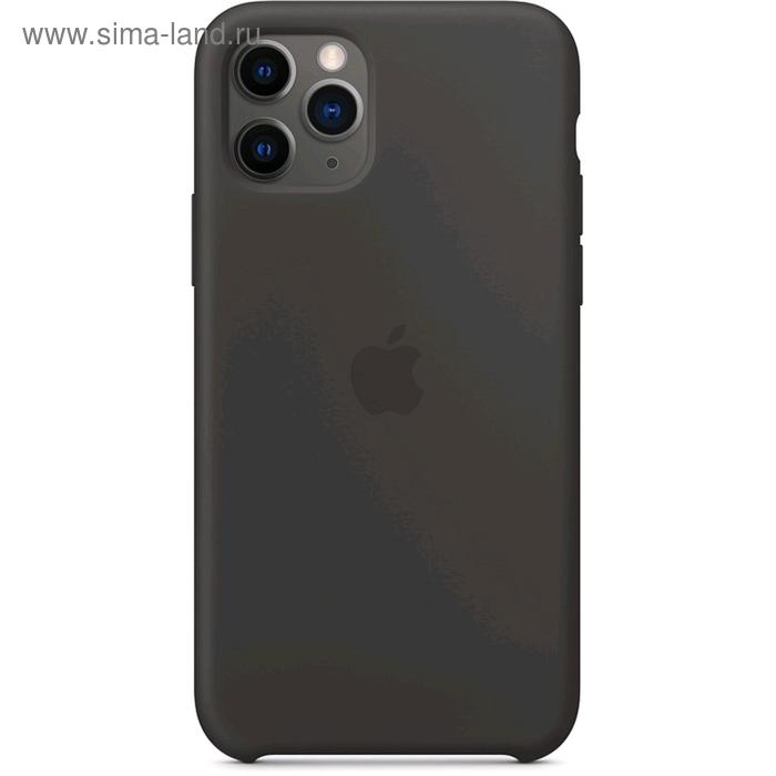 фото Чехол клип-кейс apple для iphone 11 pro (mwyn2zm/a), силиконовый, чёрный