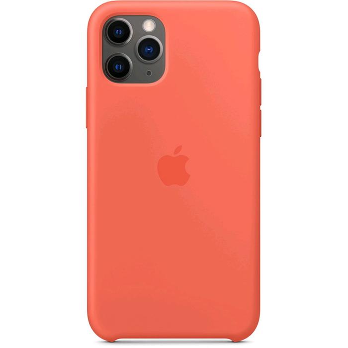 фото Чехол клип-кейс apple для iphone 11 pro (mwyq2zm/a), силиконовый, оранжевый
