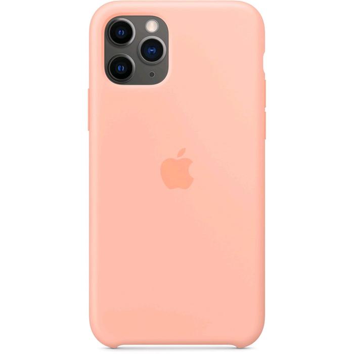 фото Чехол клип-кейс apple для iphone 11 pro (my1e2zm/a), силиконовый, розовый