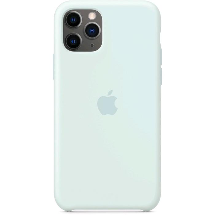 фото Чехол клип-кейс apple для iphone 11 pro (my152zm/a), силиконовый, голубой
