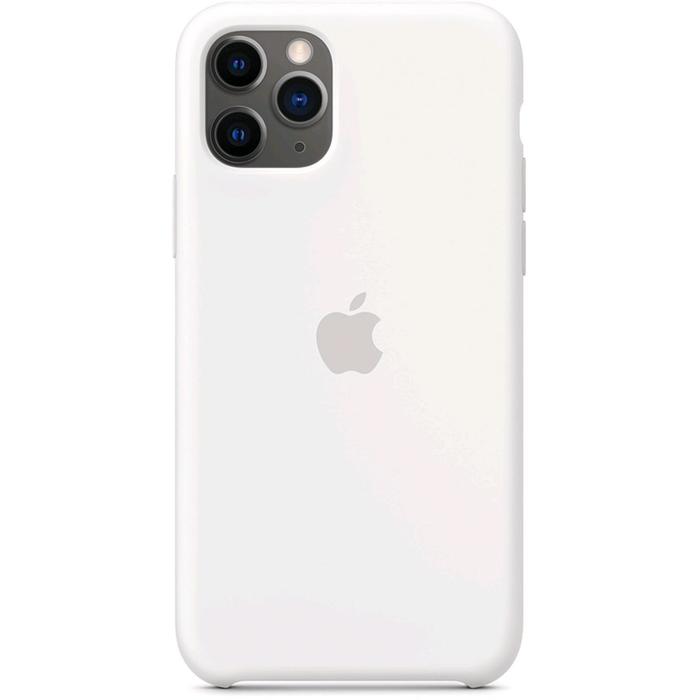 фото Чехол клип-кейс apple для iphone 11 pro (mwyl2zm/a), силиконовый, белый