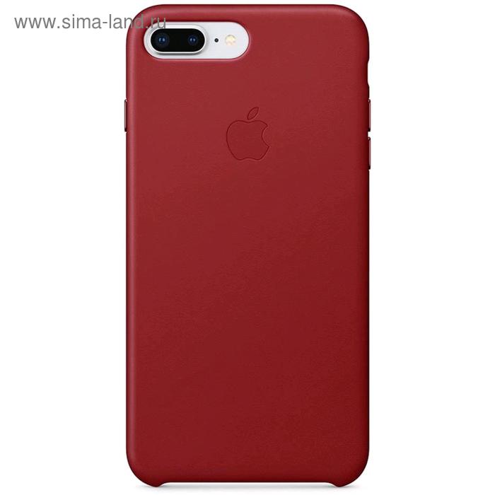 фото Чехол клип-кейс apple для iphone 8 plus/ 7 plus (mqhn2zm/a), кожаный, красный