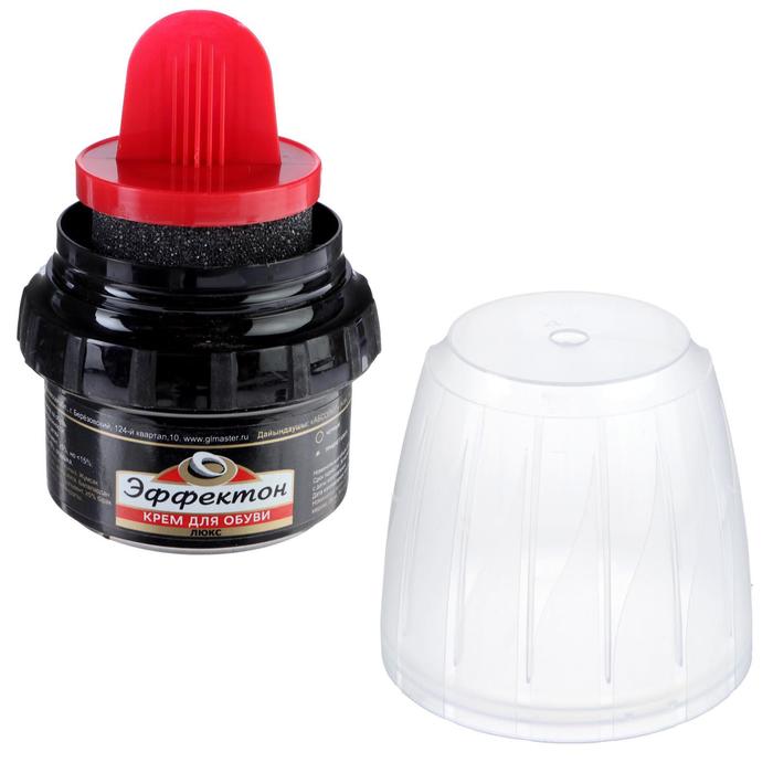 Крем в банке с губкой, 50 мл, черный 