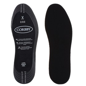 

Стельки для обуви, текстильные, с латексом и активированным углём, универсальные, 36-41р-р, 2шт