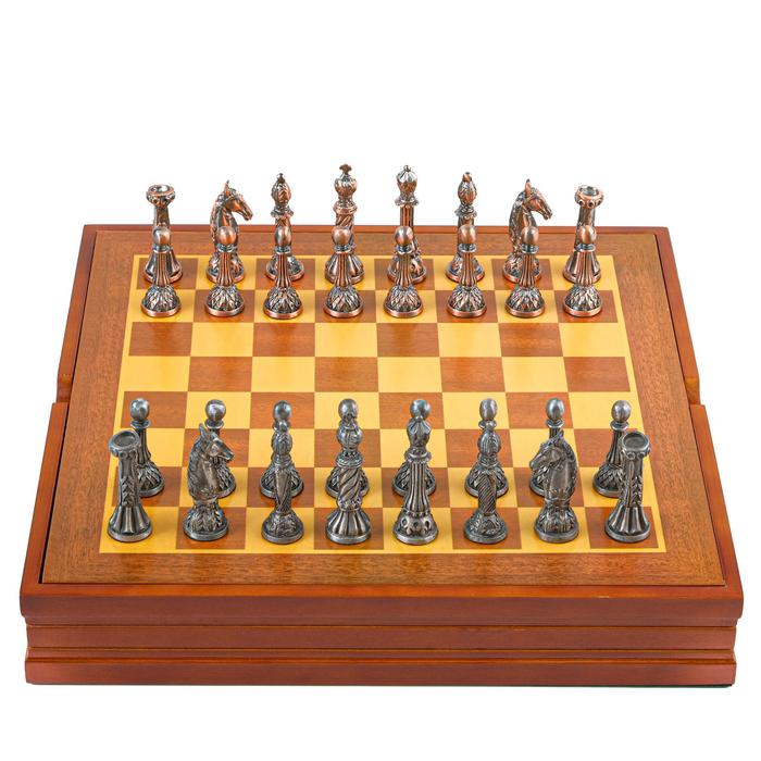 Шахматы сувенирные, Классика h короля-7.8 см, h пешки-5.4 см. d-2 см, 36 х 36 см шахматы сувенирные долина смерти 36 х 36 см