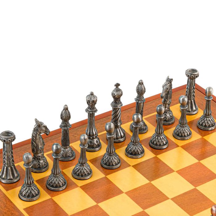 Шахматы сувенирные, h короля=7.8 см, пешки=5.4 см. d=2 см, 36х36 см