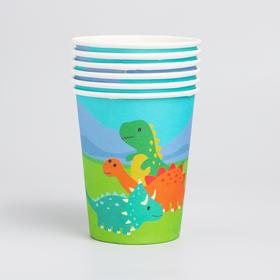 

Стакан бумажный «Динозаврики», набор 6 шт.