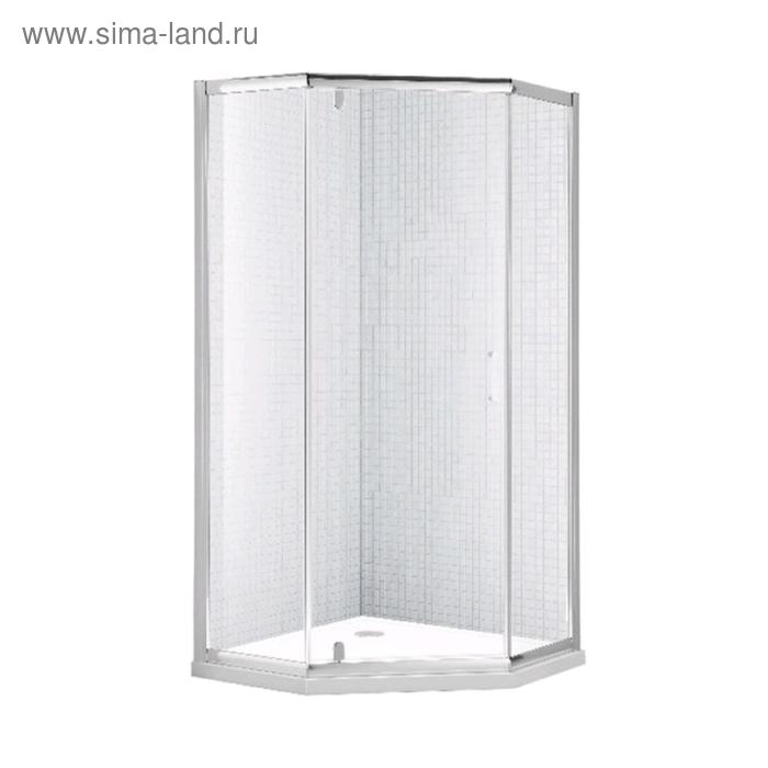 Душевое ограждение RUSH PALM PI-A19090, 90x90 см, стекло прозрачное, профиль серебро