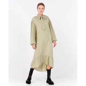 

Платье женское в горох MINAKU: Green trend цвет зелёный, р-р 46