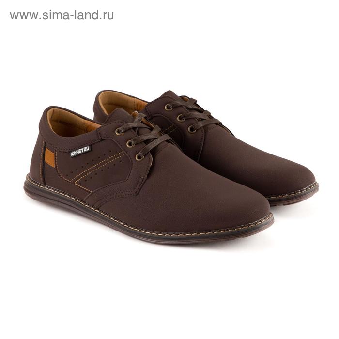 Туфли мужские, цвет коричневый, размер 44