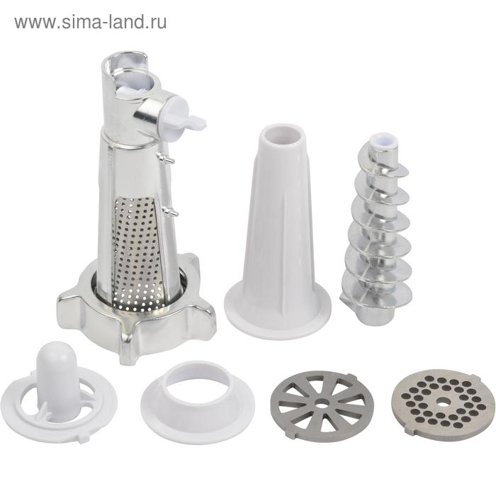 Купить Мясорубка FIRST FA-5141-1 White, 1000 Вт, 3 насадки, соковыжималка, реверс, белая Мясорубка FIRST FA-5141-1 White, 1000 Вт, 3 насадки, соковыжималка, реверс, белая