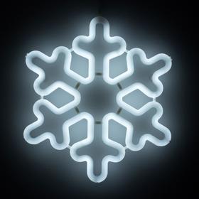 Светодиодная фигура «Снежинка» 30 см, пластик, 220 В, свечение белое Ош
