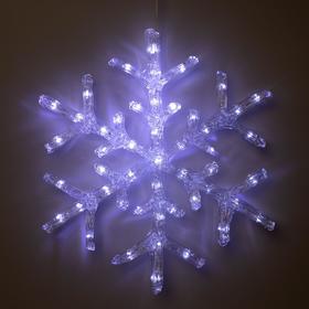 Светодиодная фигура «Снежинка» 39 см, акрил, 50 LED, 220 В, свечение белое Ош