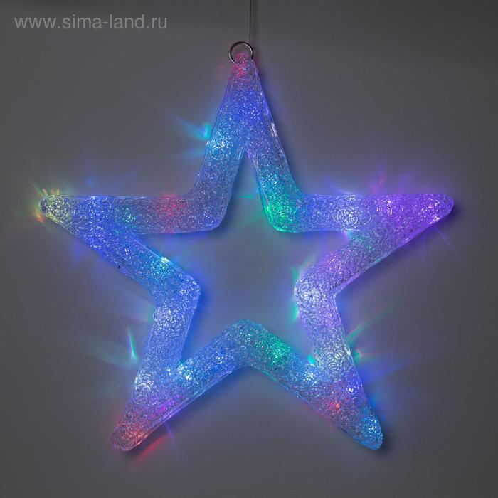 Фигуры из акрила  Сима-Ленд Фигура акрил.Звезда 50х50х3 см, 220 В, 45 LED, МУЛЬТИ (RGB)