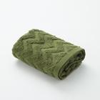 Полотенце махровое LoveLife Zig-Zag 30*60 см, цв. темная трава,100% хл, 360 гр/м2 - Фото 1