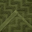 Полотенце махровое LoveLife Zig-Zag 30*60 см, цв. темная трава,100% хл, 360 гр/м2 - Фото 2