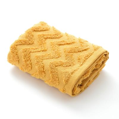 Полотенце махровое LoveLife Zig-Zag 50х90 см, цвет горчичный,100% хлопок, 360 гр/м2 - Фото 1