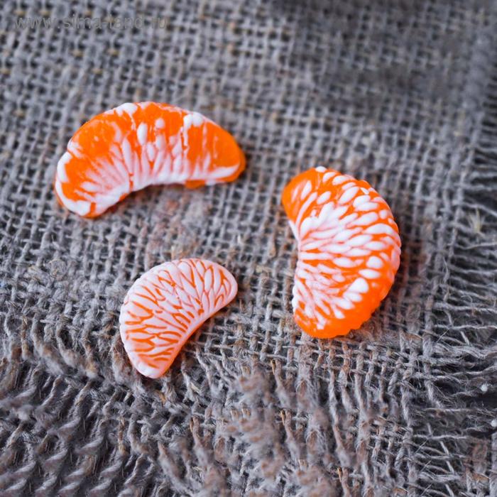 фото Силиконовая форма для мыла набор долек мандарина